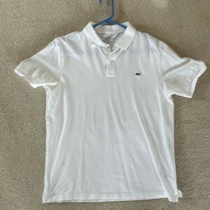 Vineyard Vines Men’s Medium Polo Shirt Slim Fit White